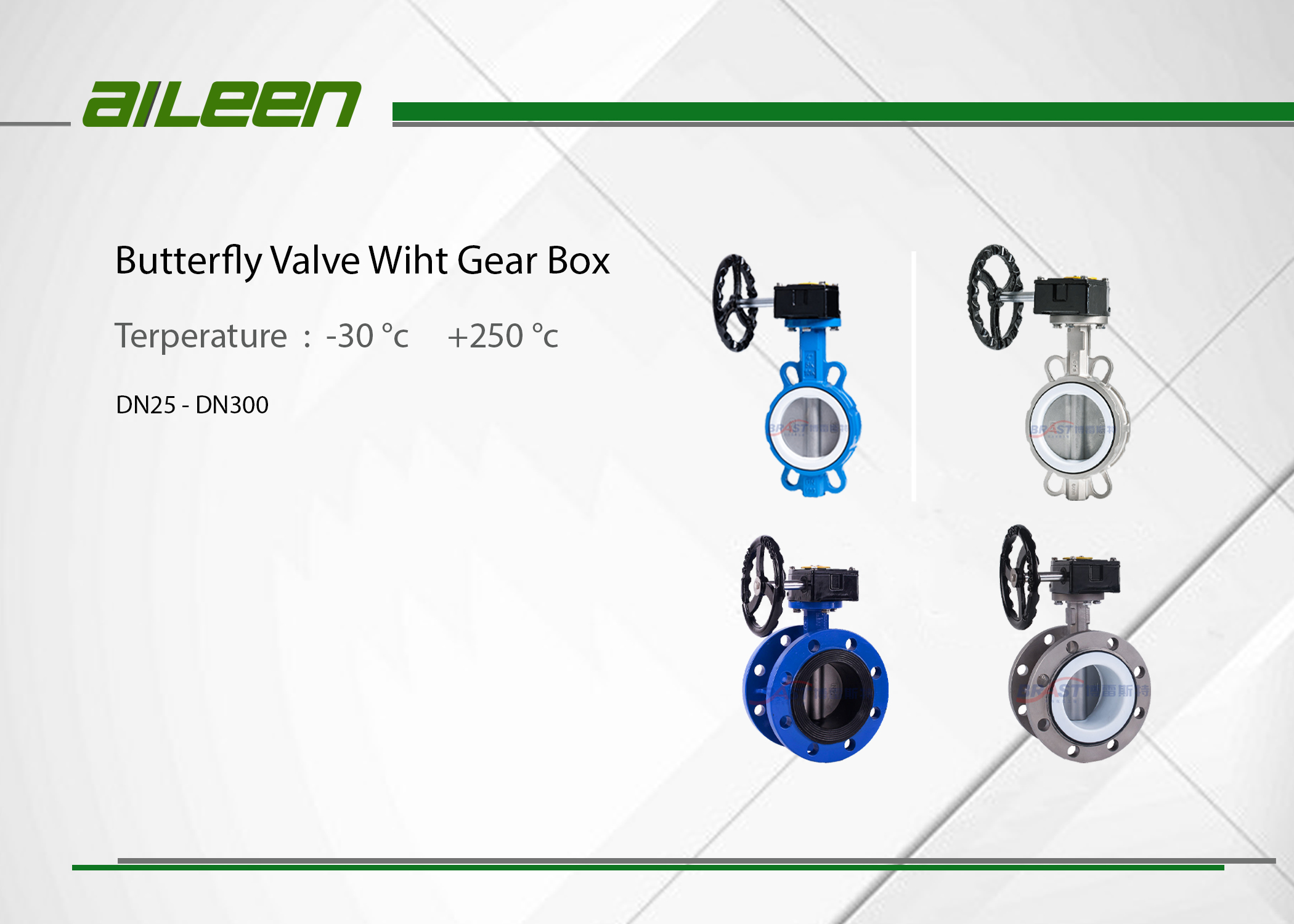 Butterfly Valve With Gear Box